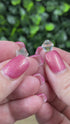 Clear Vintage Crystal Earrings on Sterling Silver Posts – 6mm Sparkle